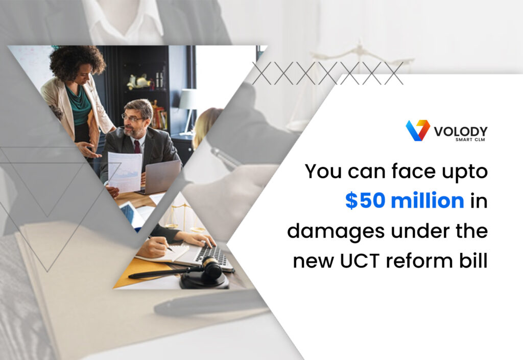 You can face upto $50 million in damages under the new UTC reform bill