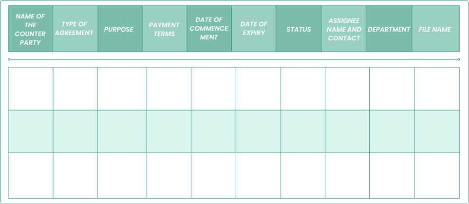 White and Green Minimalist Table Comparison Chart