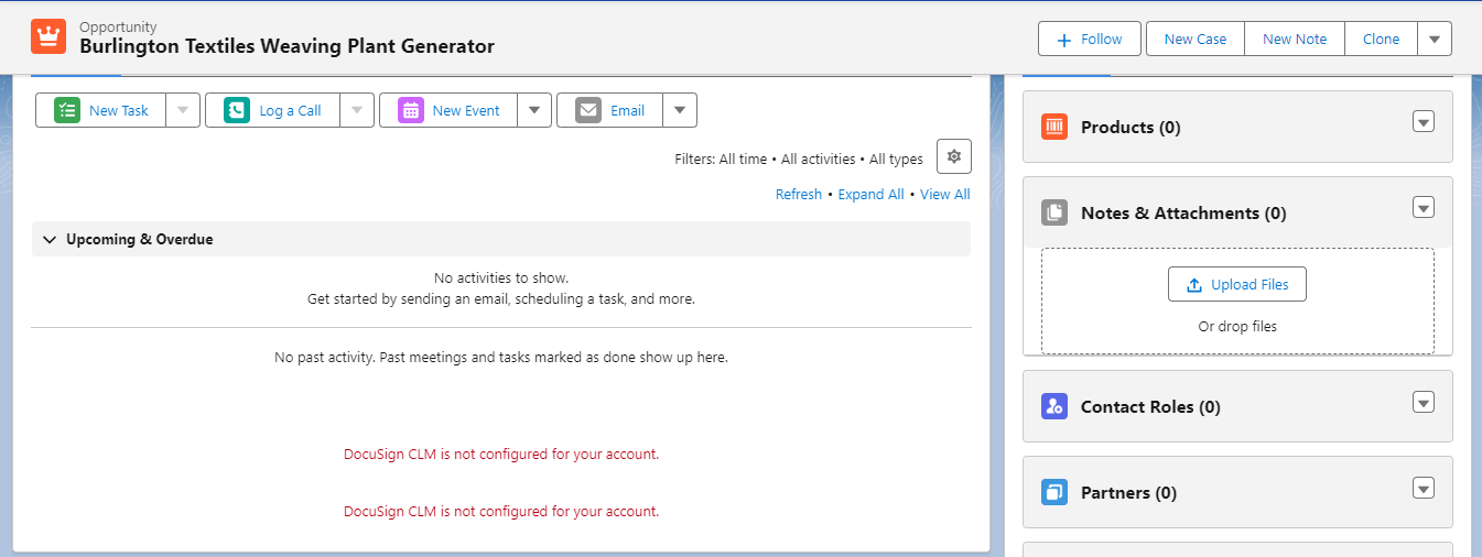 DocuSign CLM Dashboard